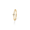 Billede af Mads Z Poetry "Dot" ring 14 kt m. 1 x 0.03 ct w/si brill str. 60