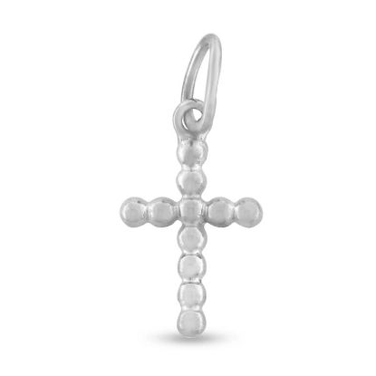 Billede af Vedhæng kors 10*14 m/m. ovalt øsk. 14 kt hvg.