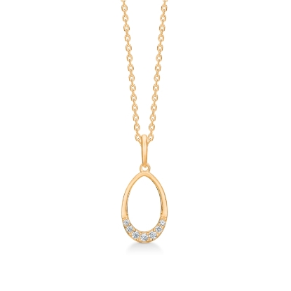 Billede af Mads Z "Destiny" vedhæng 8 kt. guld m. cz (eksl. kæde)