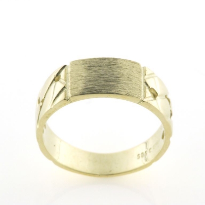 Billede af Herrering massiv plade 7,2*11,0 mm