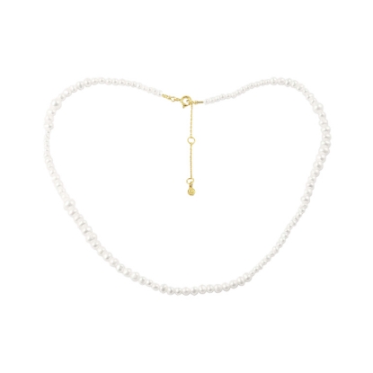 Billede af Hultquist Milkyway Plain Halskæde sølv forgyldt (40+5 cm)