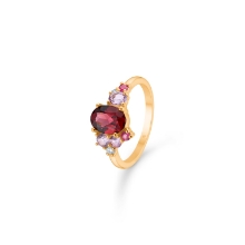 Billede af Mads Z "Four Seasons - Autumn" ring 14 kt. guld m. ægte sten (str. 60)