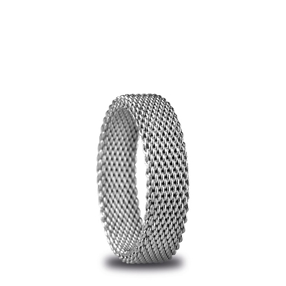 Billede af Bering ring Arctic Symphony inderring bred poleret stål (str. 50-75)