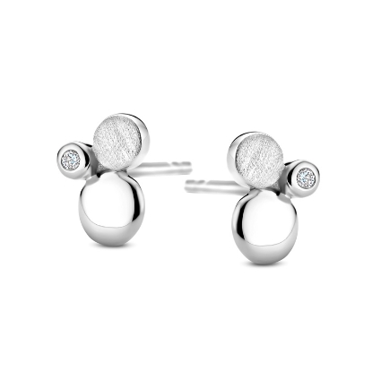 Billede af Spirit Icons Emma ørestikker sølv m. cz