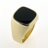 Billede af Ring, herrering med onyx sten, 8 kt.