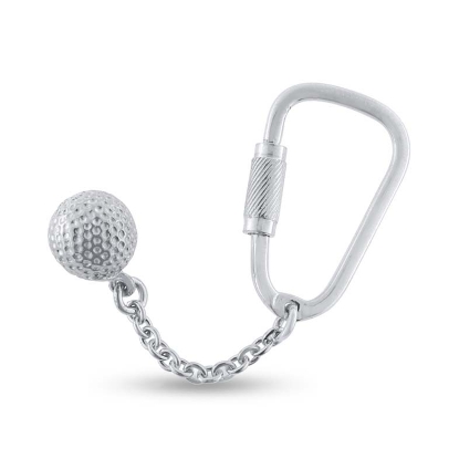 Billede af Nøglering golf kugler 12 mm. i sølv