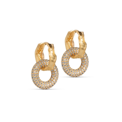 Billede af ENAMEL Copenhagen Celin hoop fg. sølv med zirkona