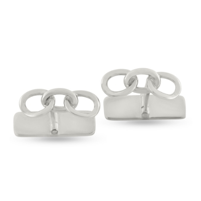 Billede af Loge manchetknapper, bred. 18,0 mm., 925s