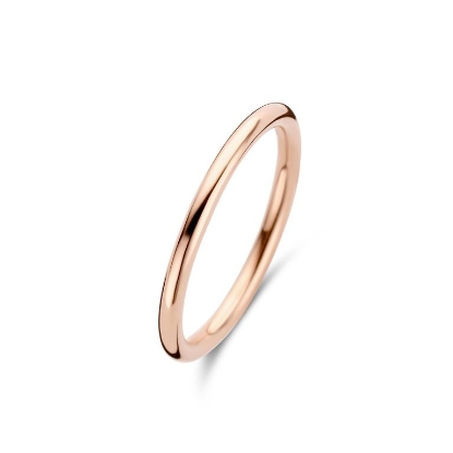 Billede af Spirit Icons Basic ring rosaforgyldt sølv (str. 50)