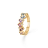Billede af Mads Z "Columbine" ring 14 kt m. ægte sten og 0,15 ct. brillanter W.SI (str. 52)