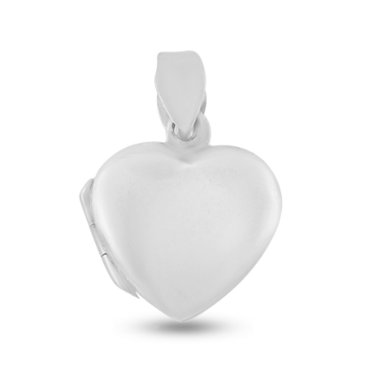 Billede af By Pind vedhæng sølv hjerte medaljon