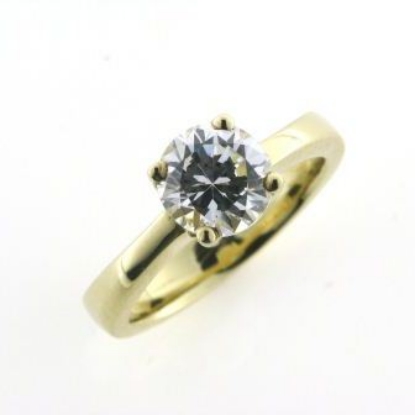 Billede af Ring 4 grab. fatning, syn. sten, 8,0 mm. Priser FRA