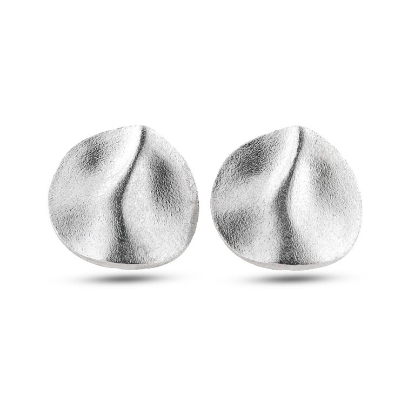 Billede af Øreclips rund, overflade sand, dia. 22,5 mm.