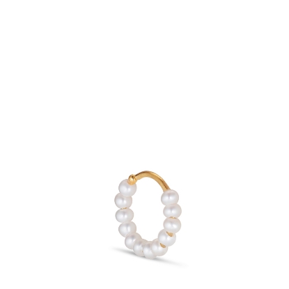 Billede af Jane Kønig Row Perle Vrid ørering sølv forgyldt (1stk)