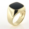 Billede af Ring, herrering med onyx sten,14 kt. facon + 12,1 gr. (prisen er excl. guld)