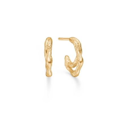 Billede af *Studio Z "Twine" øreringe forgyldt sølv