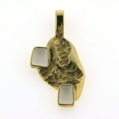 Billede af Tand vedh. 2 tænder 14 kt.  facon 4,4 gr. (prisen er excl. guld)