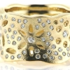Billede af Ring med udsavninger og blomster (uden stene) 14 kt.