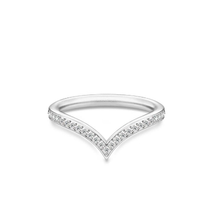 Billede af Julie Sandlau Ocean Crest ring rhodineret sølv cz str. 48-60