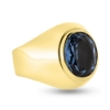 Billede af Ring m. oval ægte sten  14 kt...........