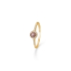 Billede af Mads Z 14 kt. ring "Madeleine" med granat og 0,08 ct. brillanter W.SI. (str. 50-60)
