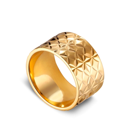 Billede af *Jane Kønig Big Reflection ring sølv forgyldt str. 50