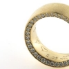 Billede af Ring med 68 brill. a 0,03 w/vs. på 2 side br. 8 mm. 14 kt.