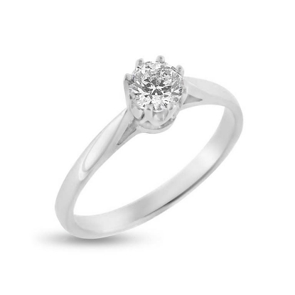 Billede af Ring solitaire, brill. 0,45 w/vs. 14 kt. hvg.
