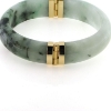 Billede af Armring jade med fatninger, 14 kt.