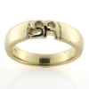 Billede af Herrering udsavet monogram 2 bogstaver 8 kt. facon + 11,5 gr. (prisen er excl. guld)
