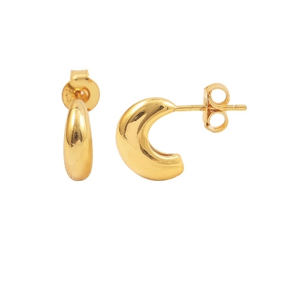 Billede af Hultquist Nora øreringe forgyldt sølv