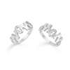 Billede af Mads Z "WOW/MOM" ring sølv (str. 60)