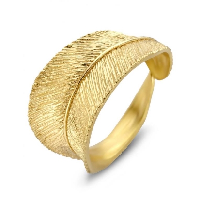 Billede af *Spirit Icons Fall ring forgyldt sølv (str. 50-64)