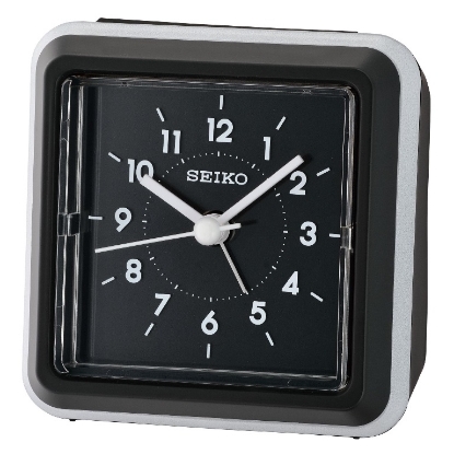 Billede af Seiko Vækkeur sort plastik akrylglas