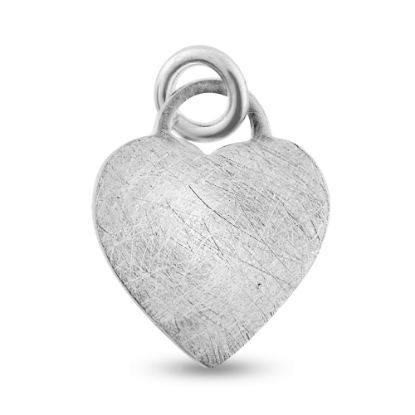 Billede af By Pind vedhæng frostet hjerte sølv 