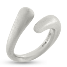 Billede af Ring "Staggered" i 14 kt. hvidguld
