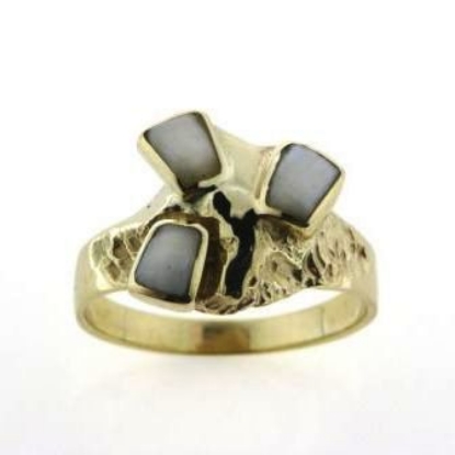 Billede af Tand ring med 3 tænder, 8 kt. Facon 5,6 gr