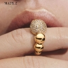 Billede af Mads Z "Biggest Diamond Ball" ring 14 kt. guld m. diamanter (str. 56)