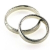 Billede af Viel. & Forlov. ringe, hammerslået 925s.