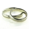 Billede af Viel. & Forlov. ringe, hammerslået 925s.