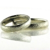 Billede af Viel. & Forlov. ringe, hammerslået 925s.