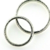 Billede af Viel. & Forlov. ringe, hammerslået 925s.