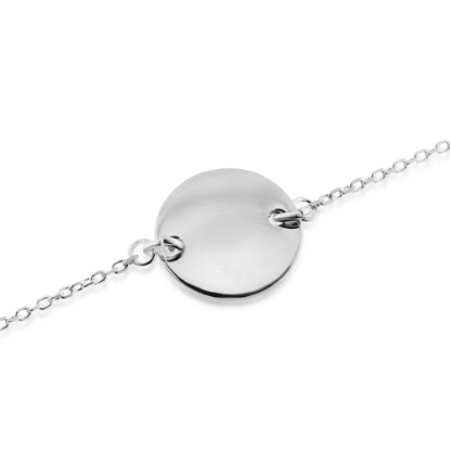 Billede af By Pind armbånd sølv cirkelplade 