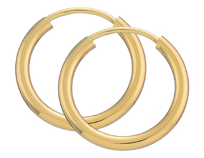 Billede af Creol ørering 2,0mm. 15 mm. 14kt.