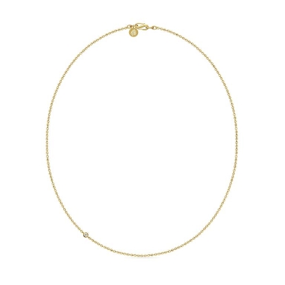 Billede af Julie Sandlau halskæde sølv forgyldt cz 40-80cm. Priser fra