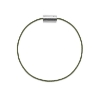Billede af Mads Z. Black Sun armbånd mørkegrøn nylon m. sølvlås 21 cm. 