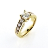 Billede af Ring med 9 brillanter 14 kt.