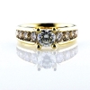 Billede af Ring med 9 brillanter 14 kt.