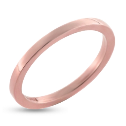 Billede af Garderring, bredde 1,6 mm., tyk. 1,8 mm. 14 kt. rød