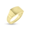 Billede af Herrering massiv lukket bund, plade 11,5*16,5 mm., 8 kt.